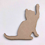 MDF Cats Various Poses Decoration 3mm Thick