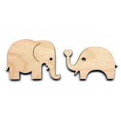 Wooden Birch PLY Elephants Wedding Decoration 3mm Thick Tags Blanks Engagements