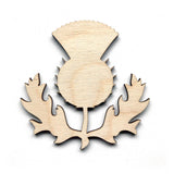 Birch Ply Thistle Scottish Emblem Highland Craft Shapes Embellishments 3mm Thick