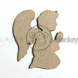 Wooden MDF Angels Christmas Church Memorial Decoration 3mm Thick Gift Tag Blank Laser Cut