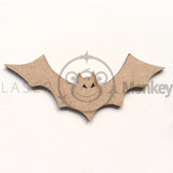Wooden MDF Halloween Bats Decoration 3mm Thick Gift Tag Blank Laser Cut