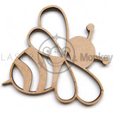 Wooden MDF Honey Bees Beehive Shapes Decoration 3mm Thick Gift Tag Blank Laser Cut