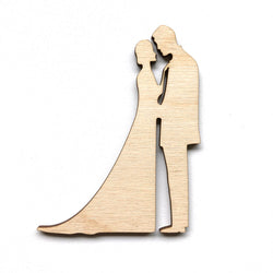 Wooden Birch Ply Bride and Groom Love Couple Sign Plaque Wedding Decoration 3mm Thick