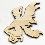 Birch Ply Wooden Fairies Craft Shapes Pixies 3mm Thick Embellishments Blank Laser Cut
