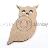 Wooden 3mm Thick High Quality Medite MDF Owls.  Suitable for Embellishments, Decorations, Craft etc.