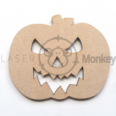 Wooden MDF Halloween Pumpkins Decoration 3mm Thick Gift Tag Blank Laser Cut