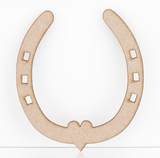 Wooden MDF Craft Shapes Horseshoes Variety 3mm Thick Wedding Love Good Luck