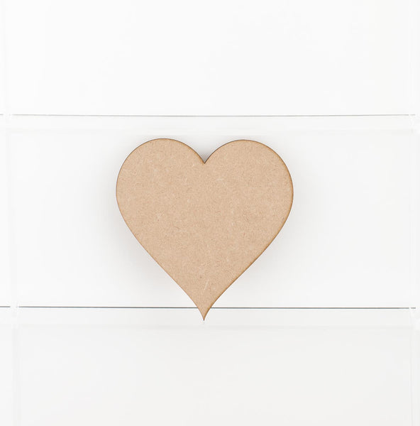Wooden MDF Love Hearts Pack of 30 Wedding Decoration 3mm Thick With Without Hole