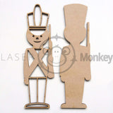 Wooden MDF Toy Soldier Christmas Decoration 3mm Thick Tags Blanks Embellishments