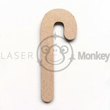 Wooden MDF Elves Santa's Helper Candy Cane Christmas Pixie Decoration 3mm Thick Gift Tag Blank Laser Cut
