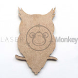 Wooden 3mm Thick High Quality Medite MDF Owls.  Suitable for Embellishments, Decorations, Craft etc.