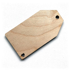 Wooden Birch Ply Flat Luggage Gift Tag Shapes Tags Plaques Embellishments Decoration
