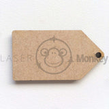 75mm - 150mm  Wooden MDF Luggage Gift Tag Shapes Tags Plaques Embellishments Decoration Craft