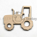 Birch Ply Wooden MDF Tractor Bubble Car Craft Shape Sign Blank 3mm Thick